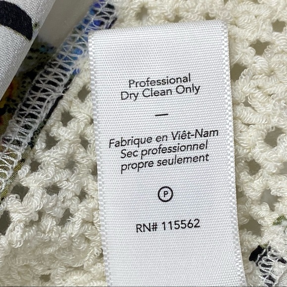 Elizabeth & James Top XS Silk Crochet Boho Floral - Picture 7 of 9